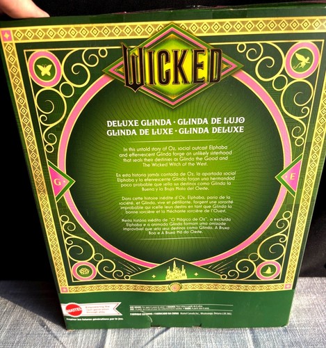 Wicked Deluxe Glinda Puppe von Mattel in OVP - rosa Kleid & Krone - Wizar - Bild 2 von 6