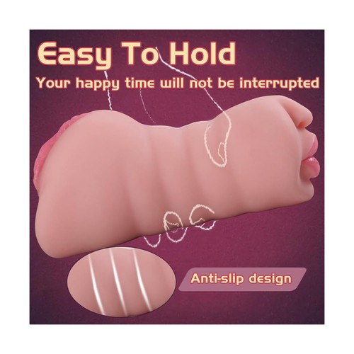 3 in 1 Pocket Pussy, Deep Throat Blowjob Stroker with Teeth&Tongue, Flesh Rea... - Picture 6 of 8