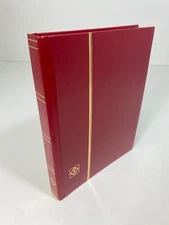 Lighthouse 32 Page Hardcover Stockbook (6 1/2" X9") Red - LS2/16 Free Shipping