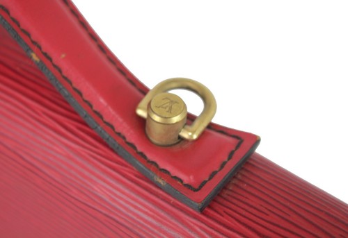 LOUIS VUITTON Red Epi Leather Documents Bag Business Hand Bag Purse Men's France - Picture 10 of 24