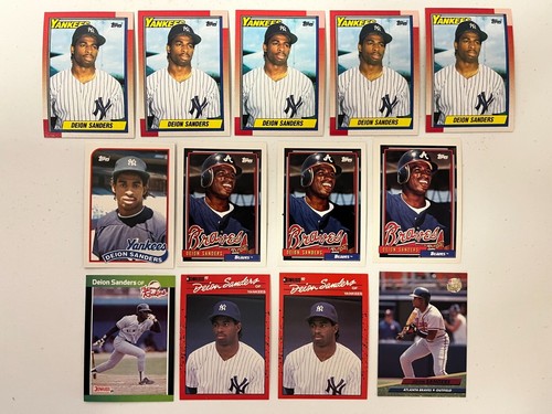Deion Sanders Baseball Card Lot 13 EBay