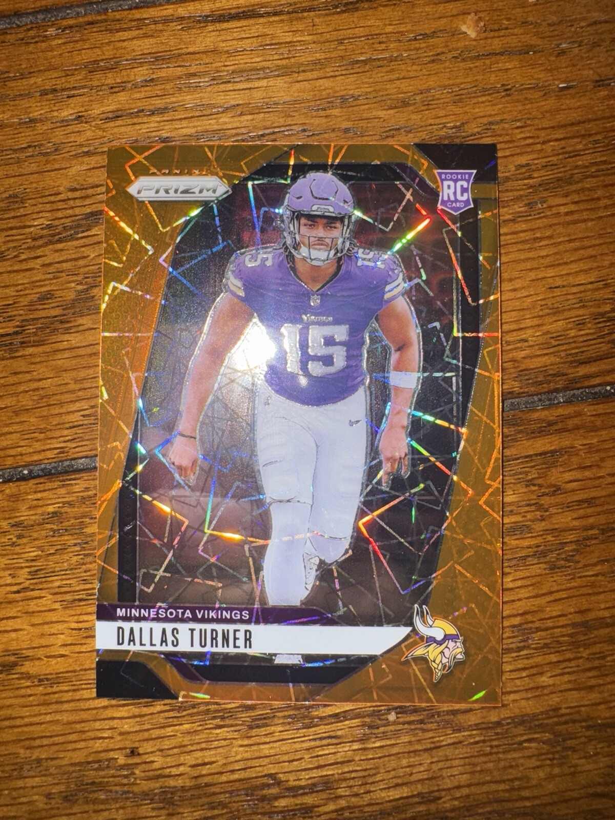 2024 Panini Prizm Dallas Turner #324 Rookie (RC) ORANGE /249 - Vikings