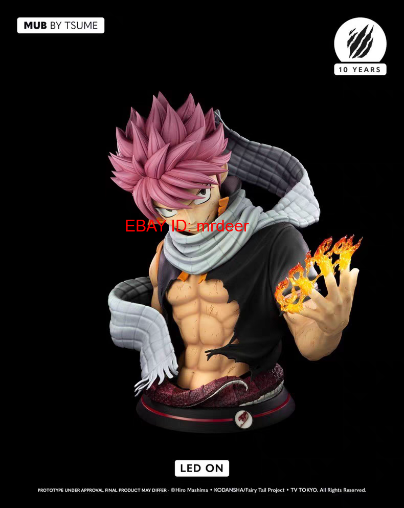 T Studio 1:1 Etherious Natsu Dragneel Fairy Tail Bust Figures