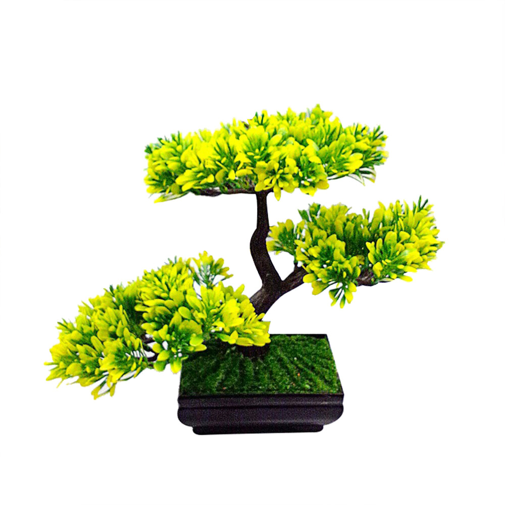 Desktop Bonsai Tree Japanese Decor Artificial Plant Outdoor Potted Plant eBay