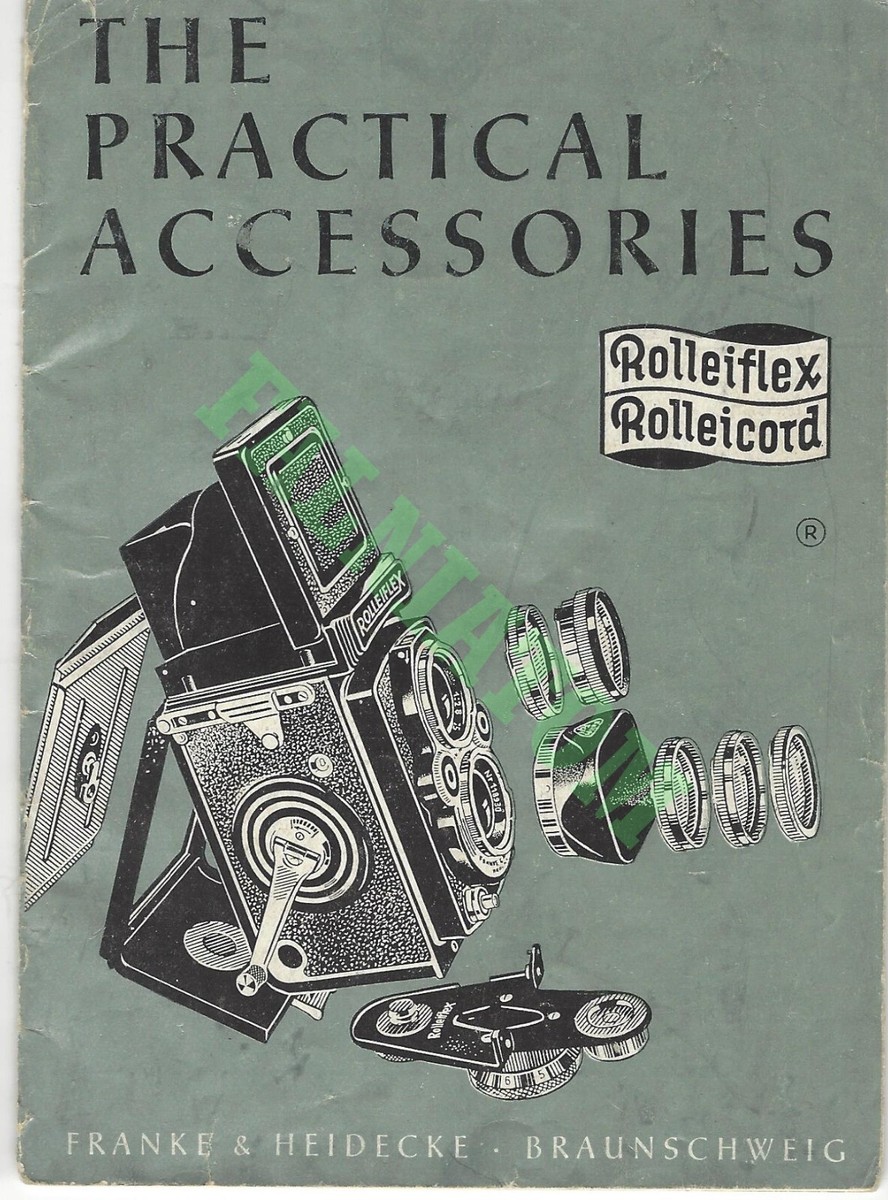 Brochure D'origine Rolleiflex – Accessoires Pratiques, 28 Pages, Allemagne