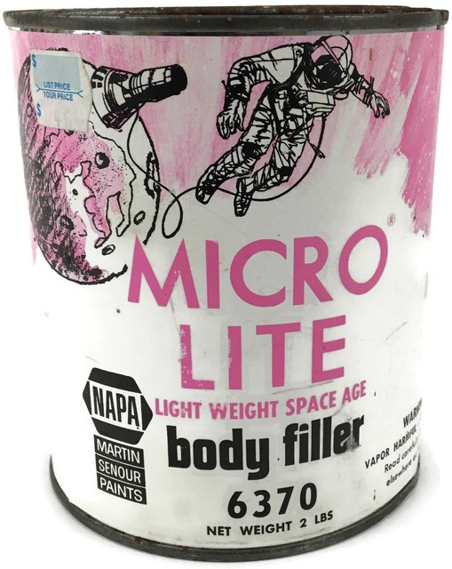 Vintage NAPA Auto Part MICRO LITE BODY FILLER 2lb CAN Martin Senour Paint SEALED eBay
