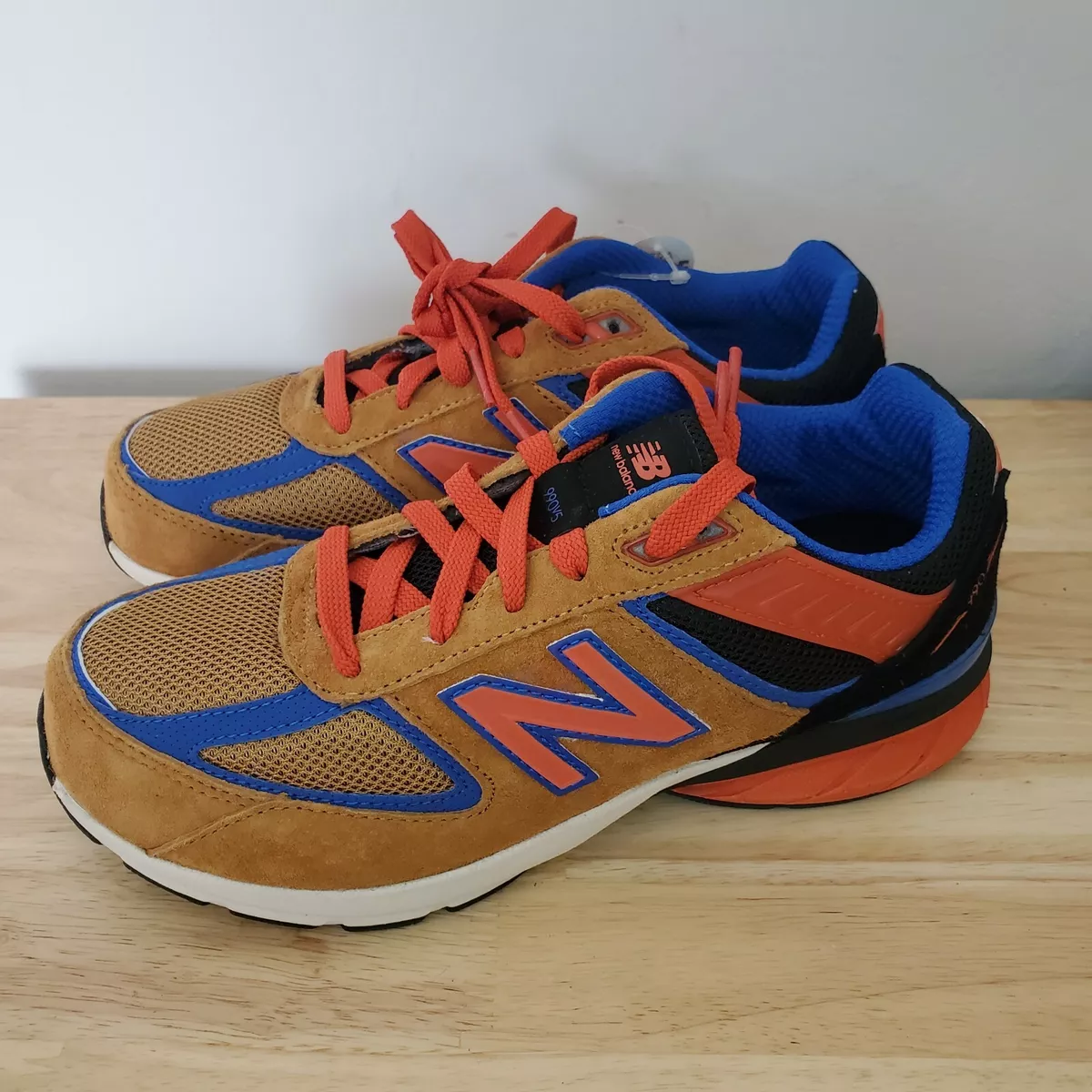 New Balance NB 990V5 990 v5 Brown Orange Blue Men 5 Women 6.5