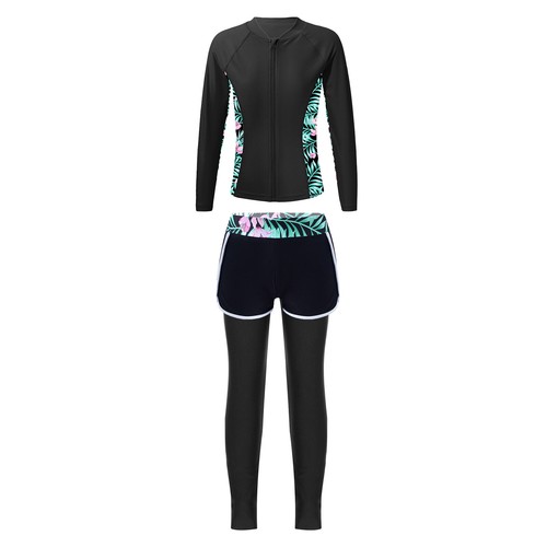 Kids Girls Outfits Swimsuits Swimwear Breathable Set Beach Swim Tops Beachwear - Picture 15 of 32