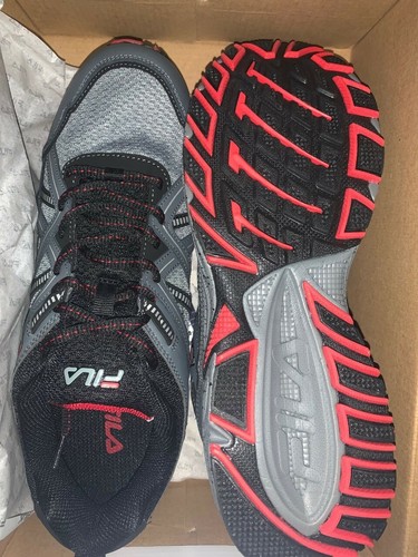 NEU FILA™ Ascente TR Herren Trail Laufschuhe Größe 11 Weite 4E EEEE grau/schwarz - Bild 6 von 7
