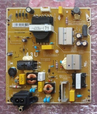 PIECES DETACHEES: Carte d'alimentation Tv Lg 43UN71006LB EAX67209001(1.6) EAY64529501 LGP43DJ-17U1 - D'occasion en très bon état