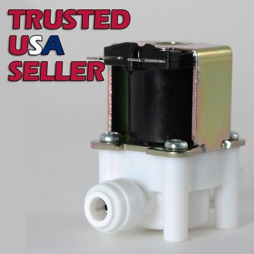 1/4" Plastic Push In Quick Connect Solenoid Valve 12 Volts DC or 120V