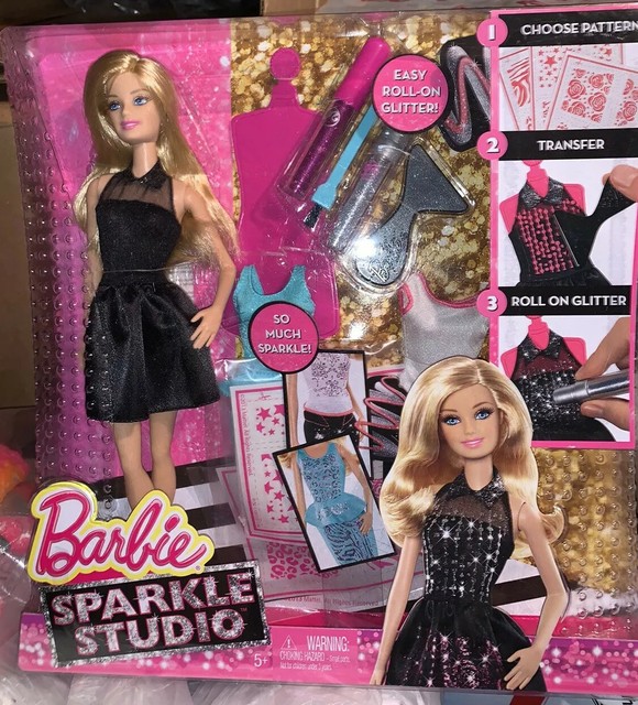 BARBIE SPARKLE STUDIO MATTEL GLITTER SPARKLE DESIGN CREATIVE FUN!! eBay