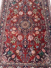Antique Persiaan Sarouokh 78”x48 Excellent Condition Full Pile Heavy Dense Weave