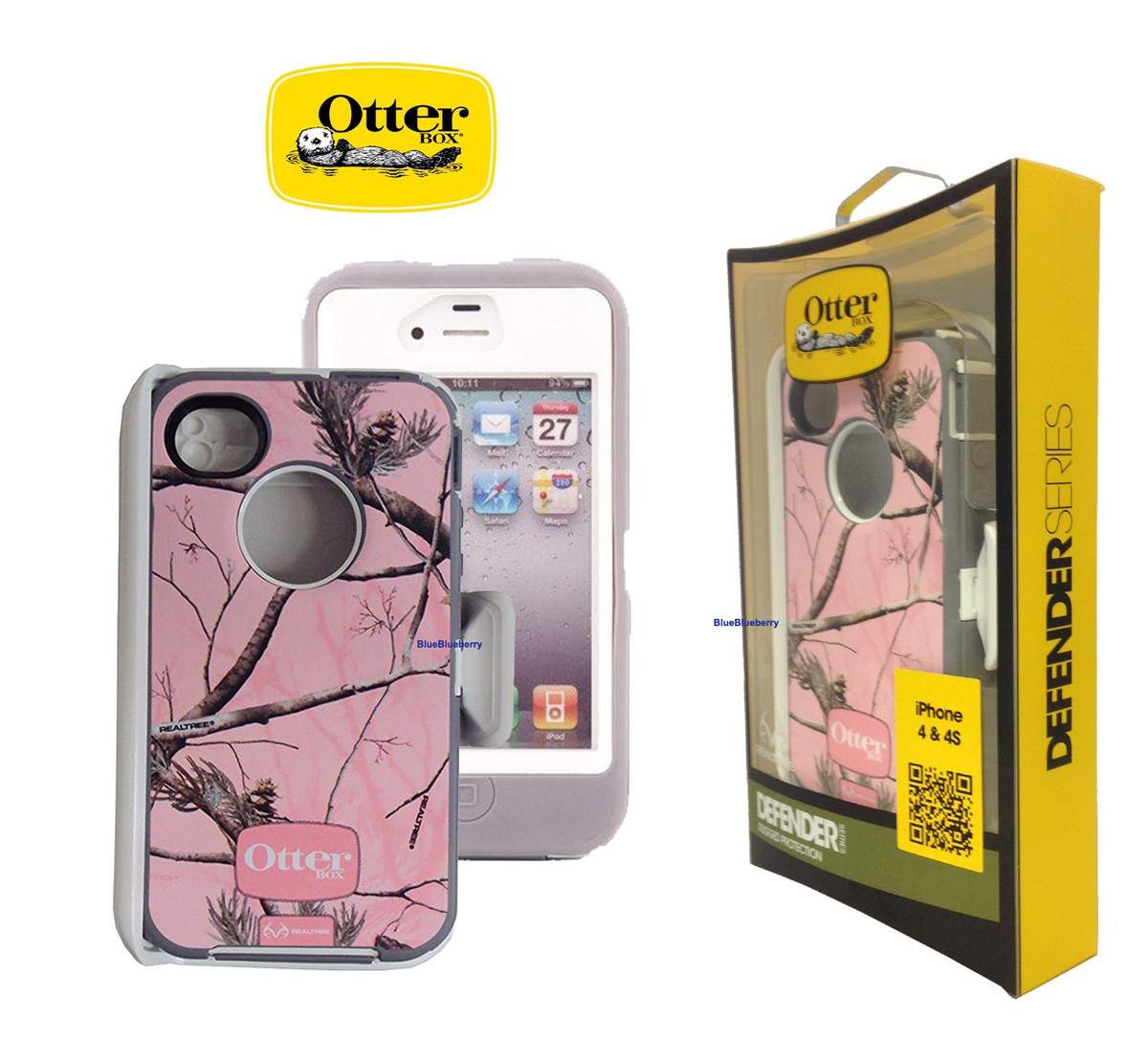 OtterBox Defender Case for iPhone 4/4S+Holster, Belt Clip, Screen