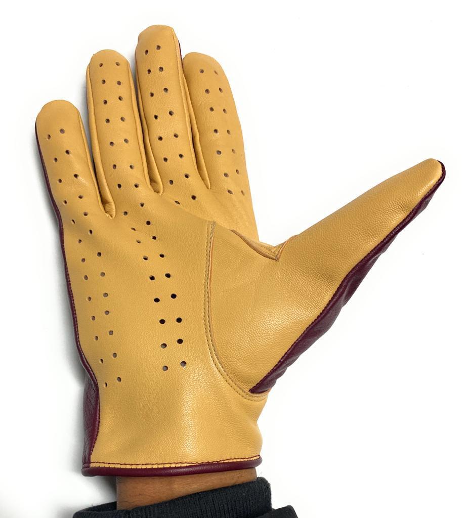 Lederhandschuhe Herren Gefuettert Herren Fahrhandschuhe Aus Schafsleder – Handgefertigt Mit Knöchellöchern Lederhandschuhe Braun