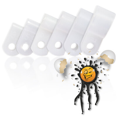 10 x Nylon R Clip Kabelklemme ø 3.3 5.3 6.4 8.4 10.4 13.2 mm Kabelfixierung 