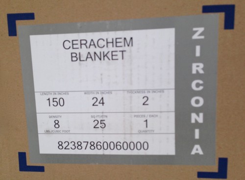 2" CeraChem 6" x 6" Ceramic Fiber Blanket Insulation 8# Thermal Ceramics 2600F - Picture 5 of 12