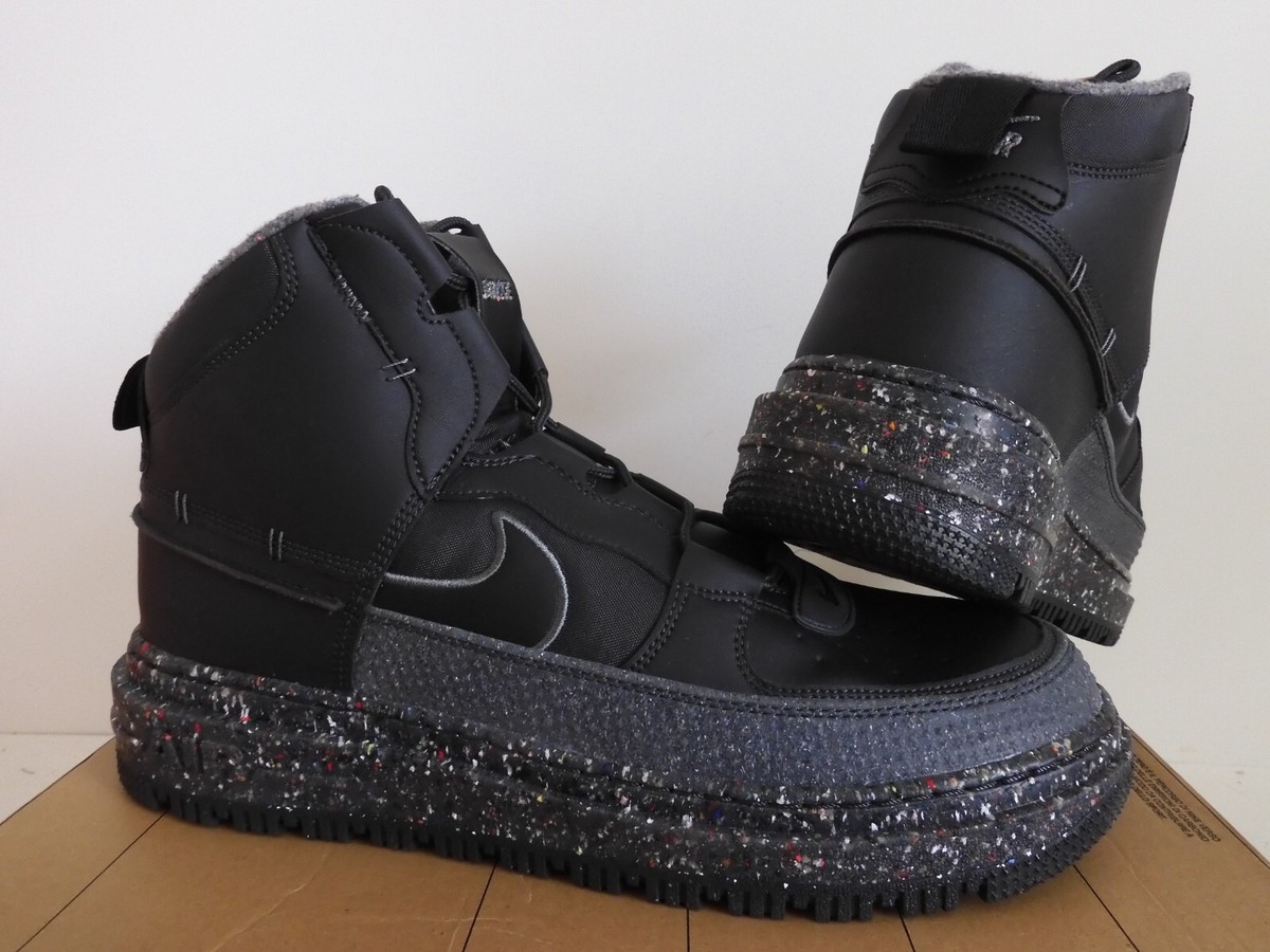 NIKE AIR FORCE 1 BOOT NN DARK SMOKE GREY-BLACK-SMOKE GREY SZ 12 