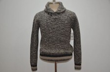 Ralph Lauren RRL Made in USA Heavy Knit Wool & Cotton Blend Shawl Collar Sweater