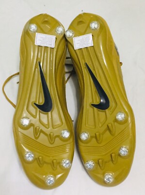 Size 16 Nike Zoom Code Elite 3/4 Football Cleats Gold/Black 620499-020 NEW Nike Zoom Code Elite Black/Gold 3/4 Football Cleats Mens 18  main image 3