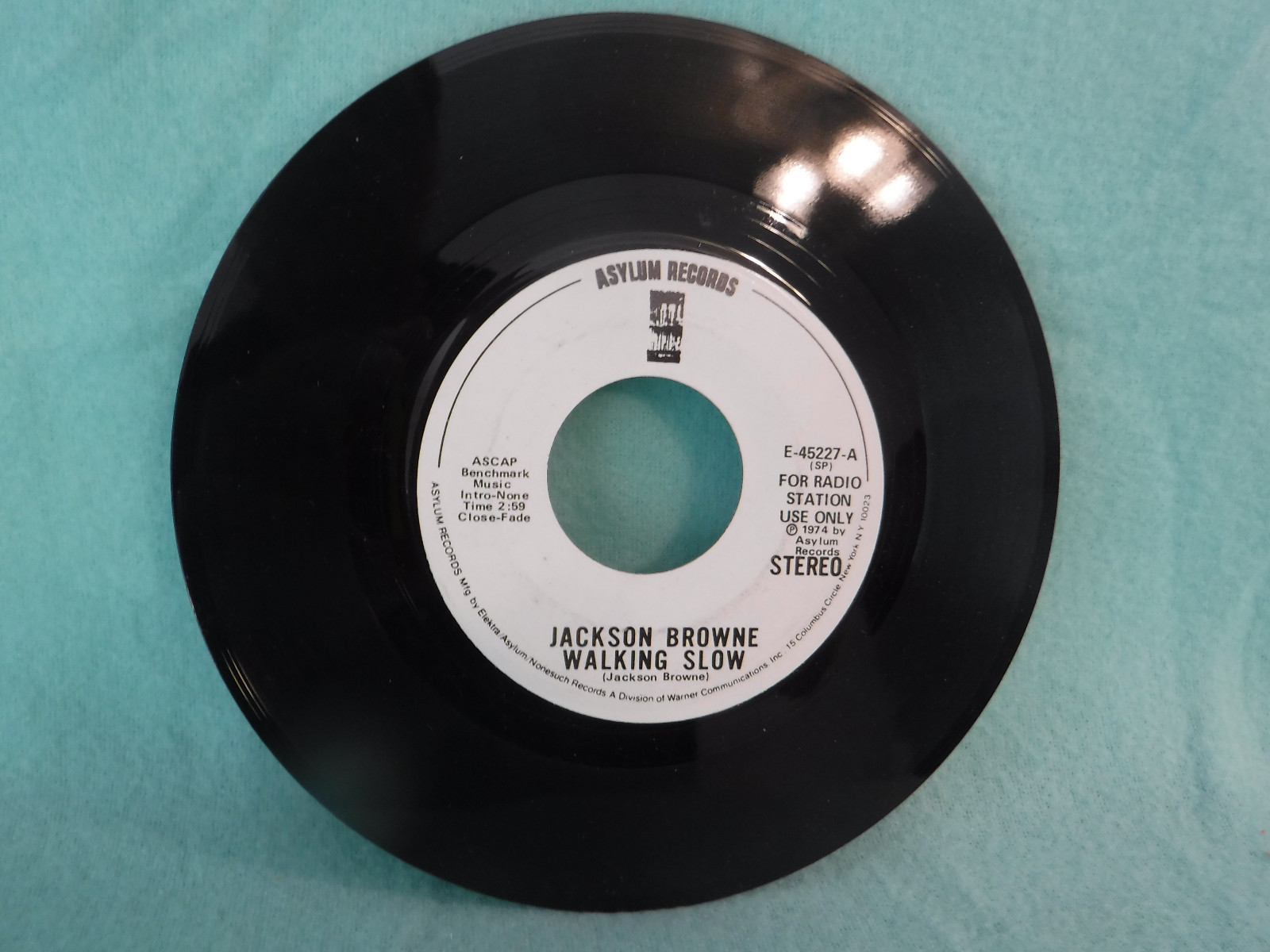 Jackson Browne, Walking Slow, Asylum Records E45227A, 1974, WLP, Rock