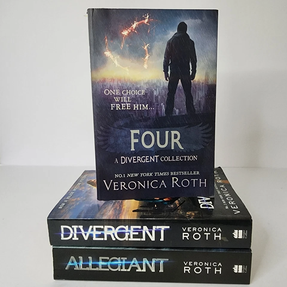 3 x Veronica Roth Books Sci-Fi Mystery Paperback Bundle Divergent Allegiant Four - Image 4 of 4