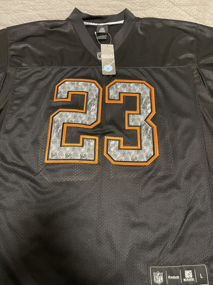 Camiseta deportiva Devin Hester 23 Chicago Bears Reebok OnField negra grande alternativa nueva con etiquetas Foto 3 de 4