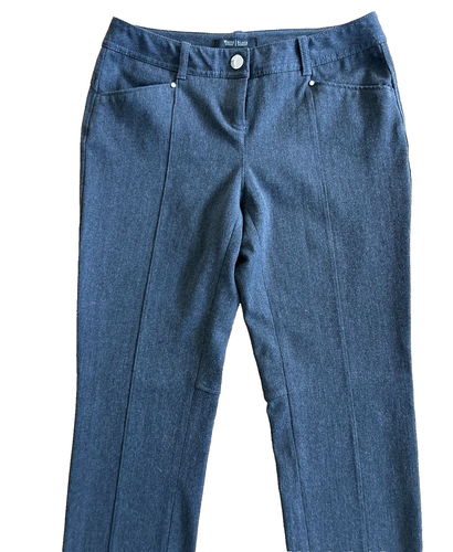 White House Black Market graue Damenhose mit Nietenverzierungen Größe 2 - Bild 4 von 12