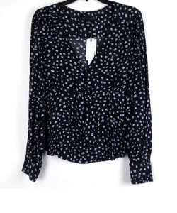 sanctuary polka dot blouse