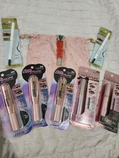 Lot Of 8 New Loreal Makeup Eye Cosmetics, Mascara, Eyeliner, Lip Gloss with Bag