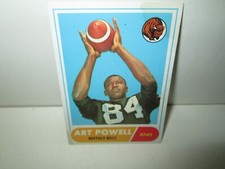 ART POWELL 1968 Vintage CARD Topps #71 OAKLAND RAIDERS Bills FUTURE HOF Stain LG
