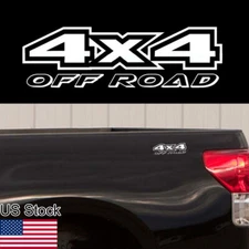 For Ford Ram Chevy 4X4 Off Road White Rear Trunk Side Fender Bed Decal Sticker