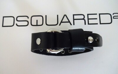 DSQUARED2 100% LEATHER STUDDED WRISTBAND BRACELET MADE IN ITALY | eBay