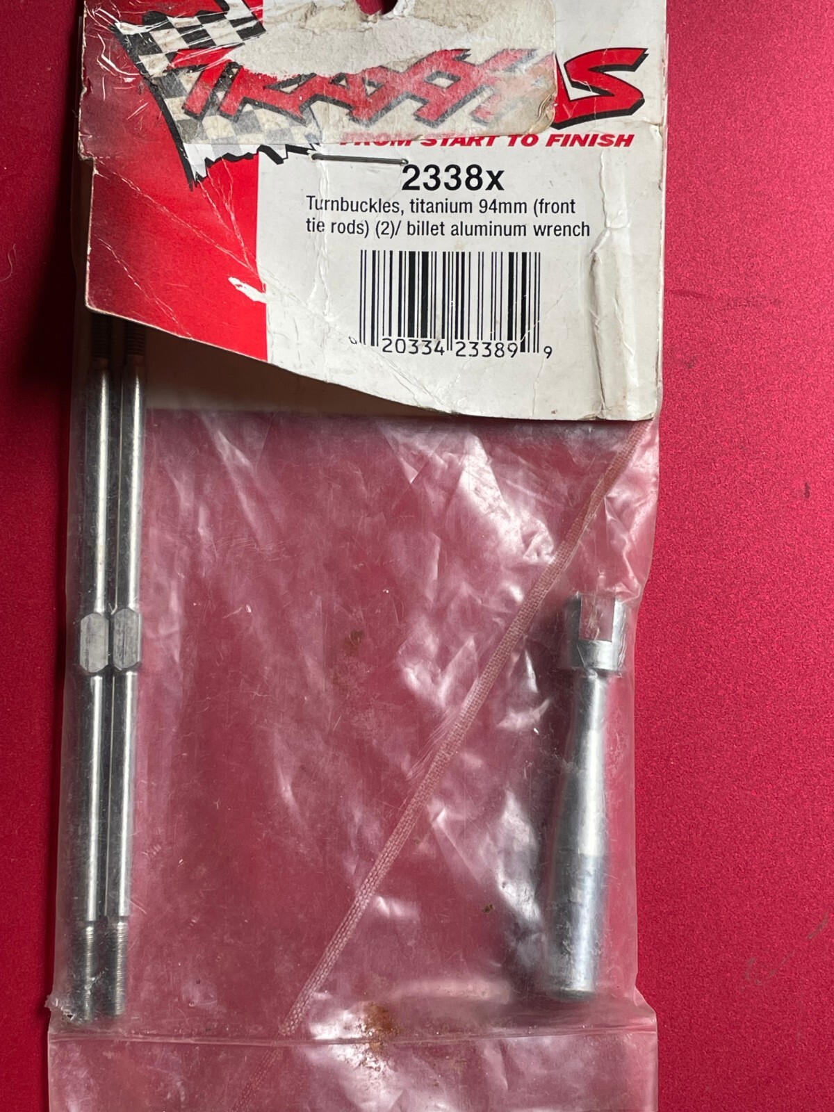 Traxxas 2338X Turnbuckles Titanium 94mm TMaxx EMaxx (2) Vintage RC