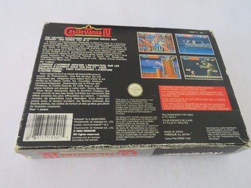Nintendo Snes Castlevania IV 4 Complete Boxed - Picture 7 of 9