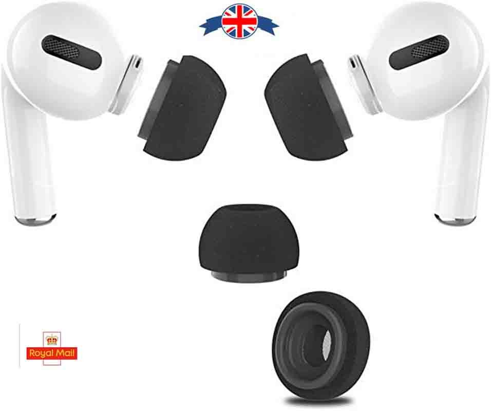 UK Pairs Silicone Replacement Ear Tips for Airpods Pro Headphones  Cover(S/M/L)