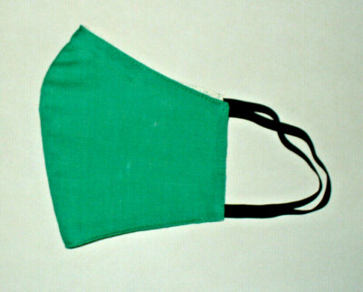 Face Mask Wire Adult Green Ivory