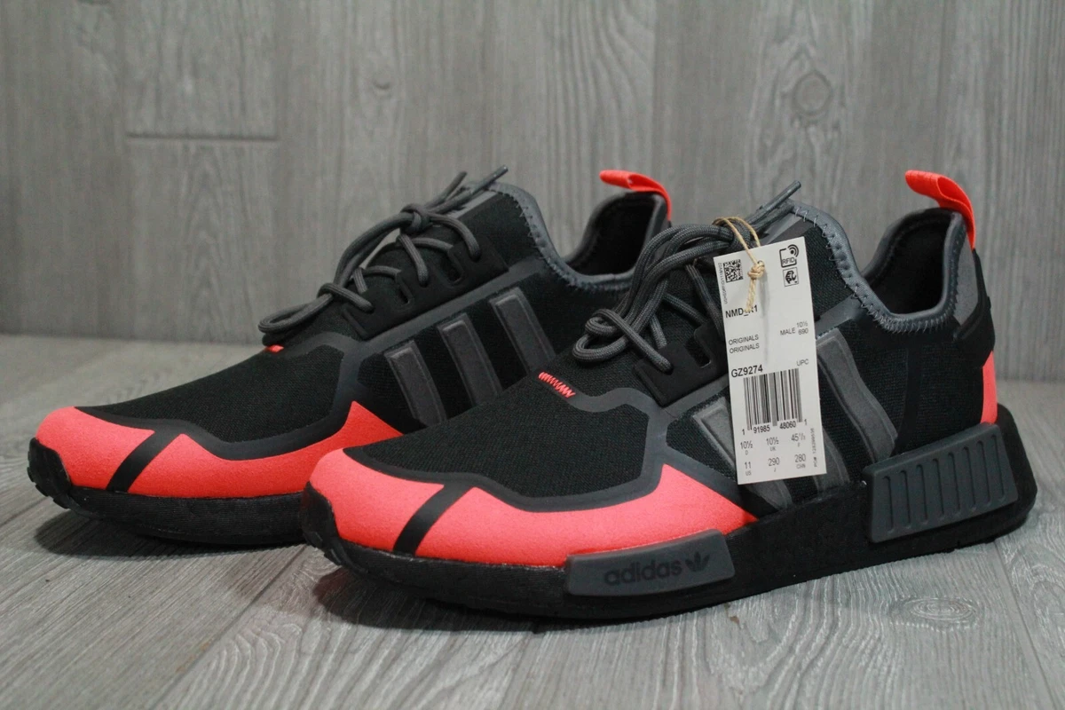 Adidas NMD_R1 'Black Power Red' | Men's Size 10.5