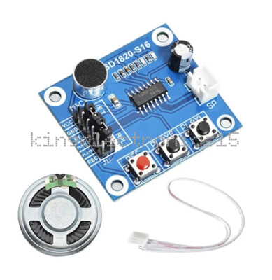 ISD1820 Sound Sprachaufnahme Wiedergabemodul mit Mikrofon Sound Audio + Lautsprecher