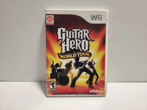 Guitar Hero: World Tour (Nintendo Wii, 2008) CIB Complete TESTED