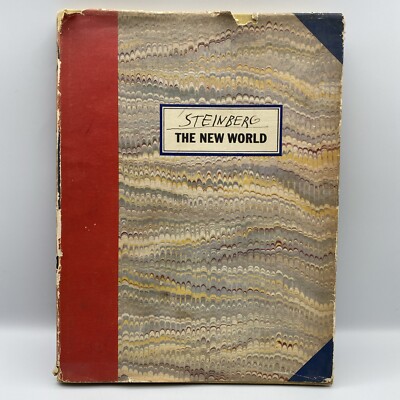 The New World Illustrated Book by Saul Steinberg First Edition Hardcover Art