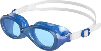 Speedo Futura Classic Junior Kinder Schwimmbrille 6-14 Jahre blau & transparent