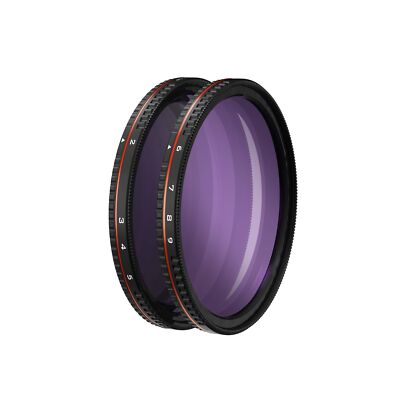 Freewell 82mm Threaded Hard Stop Variable ND Filter All Day 2 to 5 Stop & 6 t...
