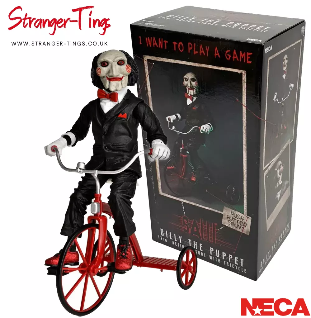 NECA SAW Billy the Puppet on Tricycle 12 Action Figure Sound Brand New 60607