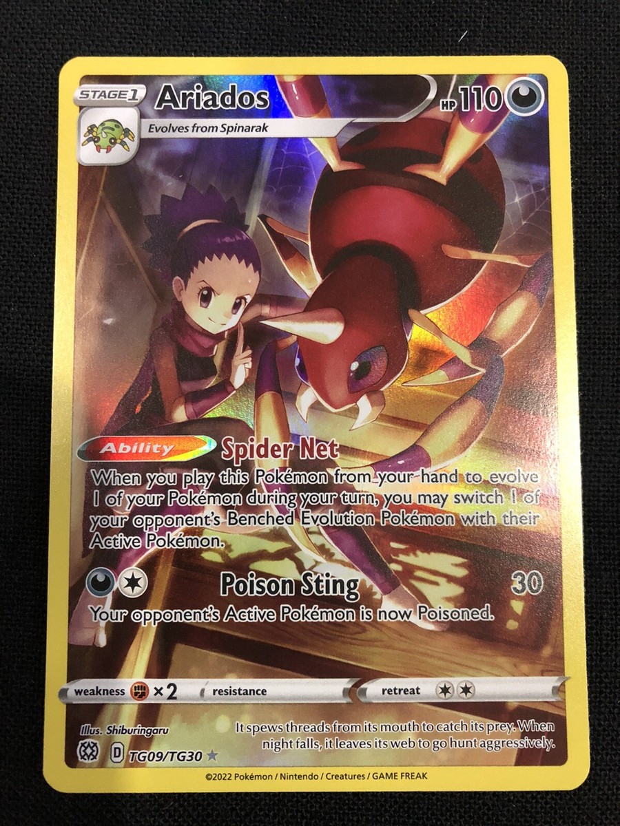 ariados pokemon card price - SWSH09: Brilliant Stars Trainer Gallery [ULTRA RARE] Big Net Your opponents Active Evolution Pokemons Retrat Cost is [Colorless] more Ariados 002/088 Me03: Perfect Order