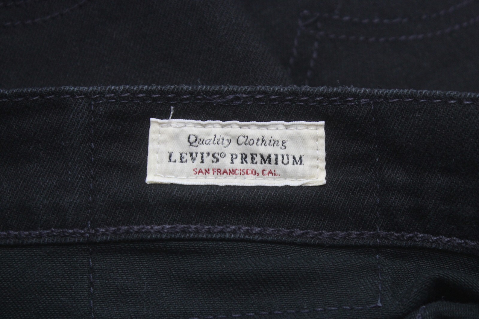 LEVI'S 512 Premium Big E Jeans Men's W30/L32 Casual Black Zip Tapered Fit Black thumbnail 8