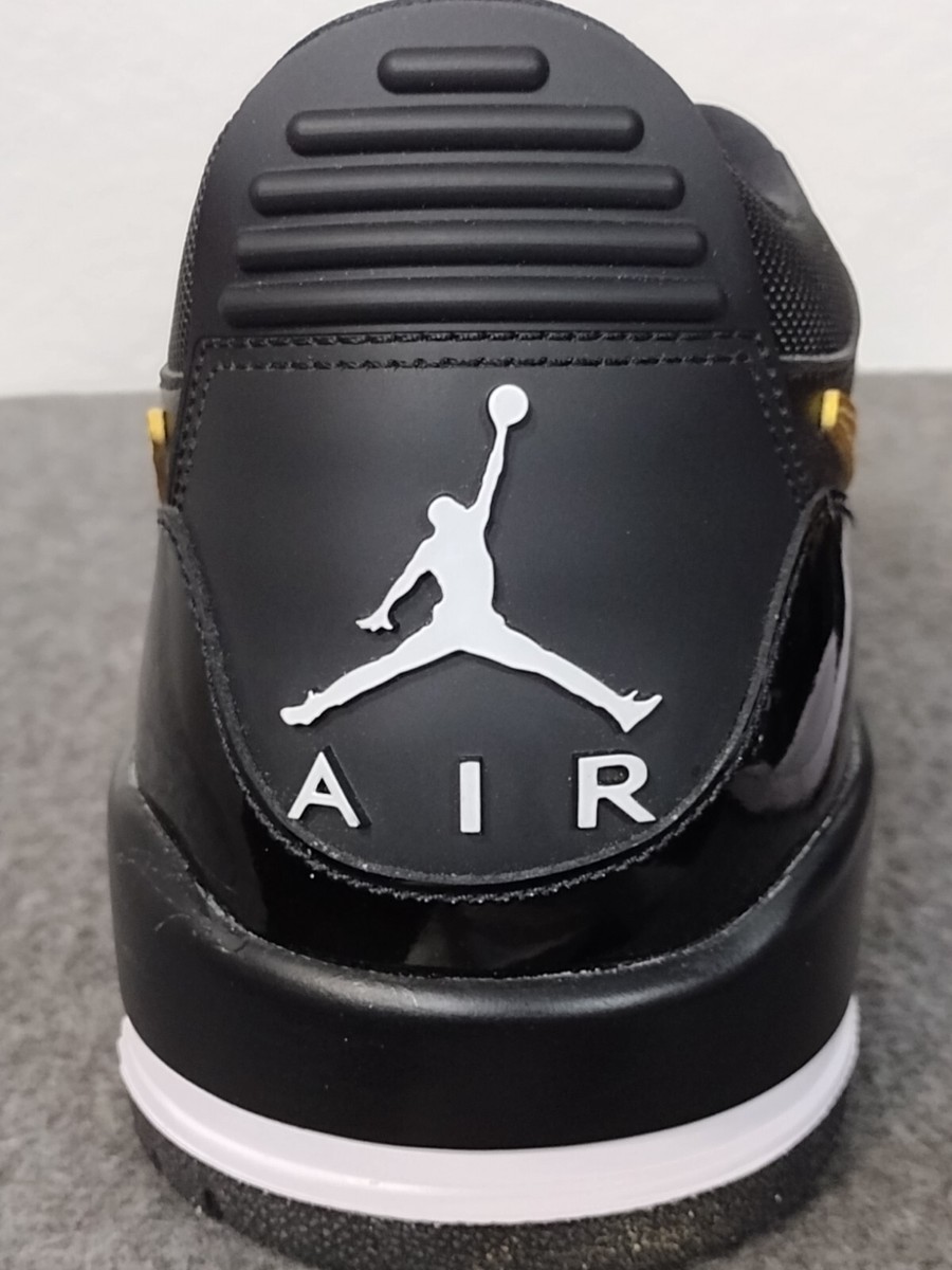 NIKE Air Jordan Legacy 312 Low Black Metallic Gold Men's