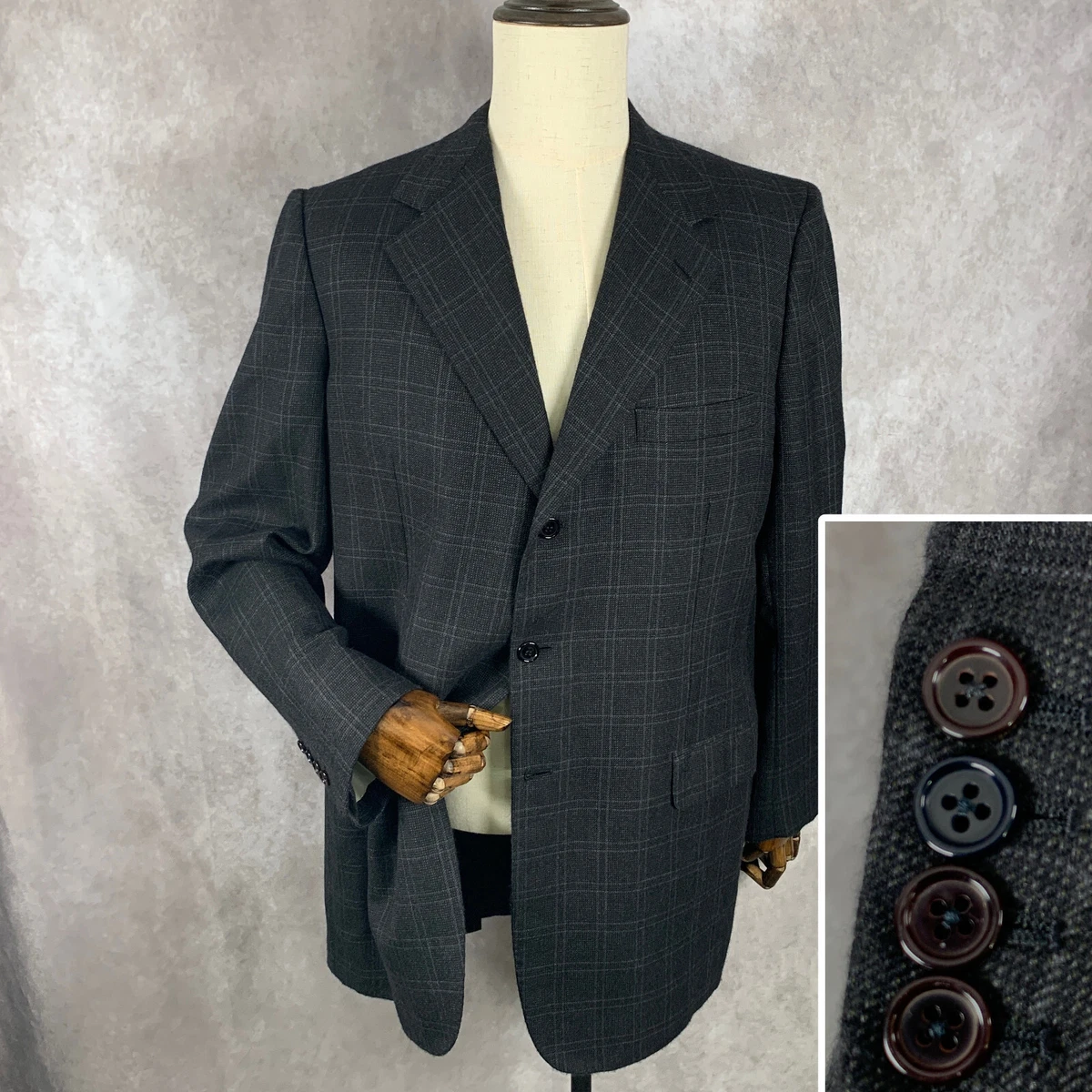 Blazer Brioni 100% Laine Pour Homme - Taille 52 (L) - Vérifié - Occasion Bon état