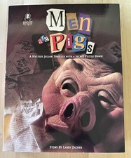 Bepuzzled Mystery Jigsaw Thriller Men Are Pigs Puzzle Game 1000 Pieces 1995 NEW