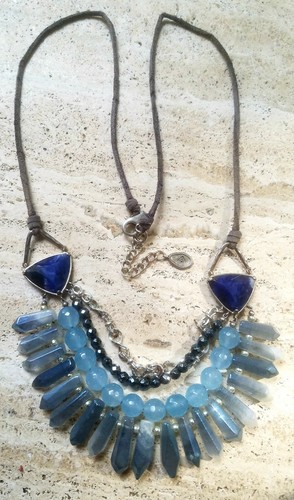 SILPADA Blue Montana Halskette N3393 Quarz Hämatit Sodalith Sterlingsilber - Bild 7 von 11